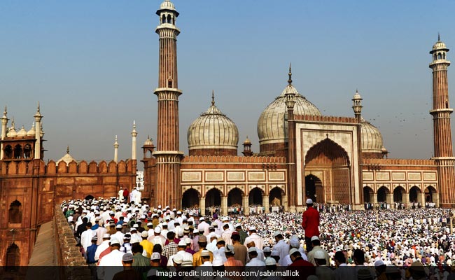 Namaaz at Jama Masjid by Muslims during the Ramzan