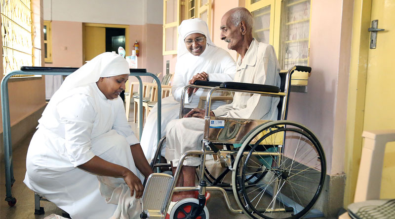 The Little Sisters of the Poor are dedicated all over the world with a desire to serve Christ in the poor and the suffering thus bringing about His Kingdom by a silent witness of prayer and service. 