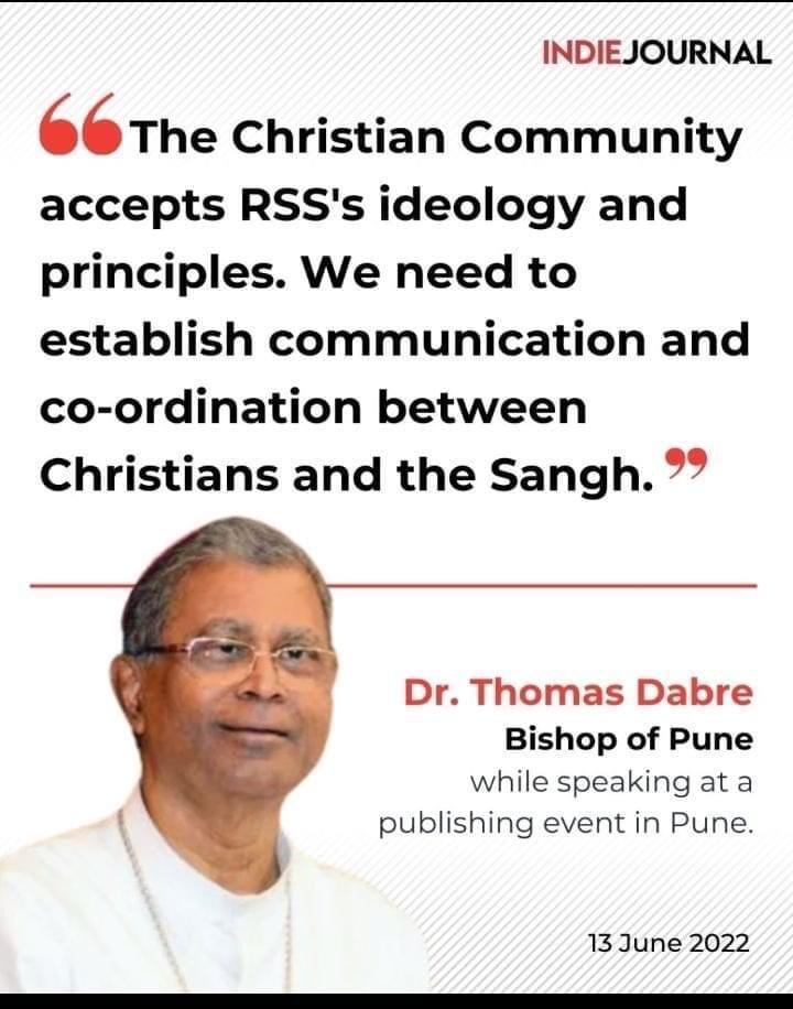 “The Sangh believes in Nationalism, the church also believes in nationalism,”